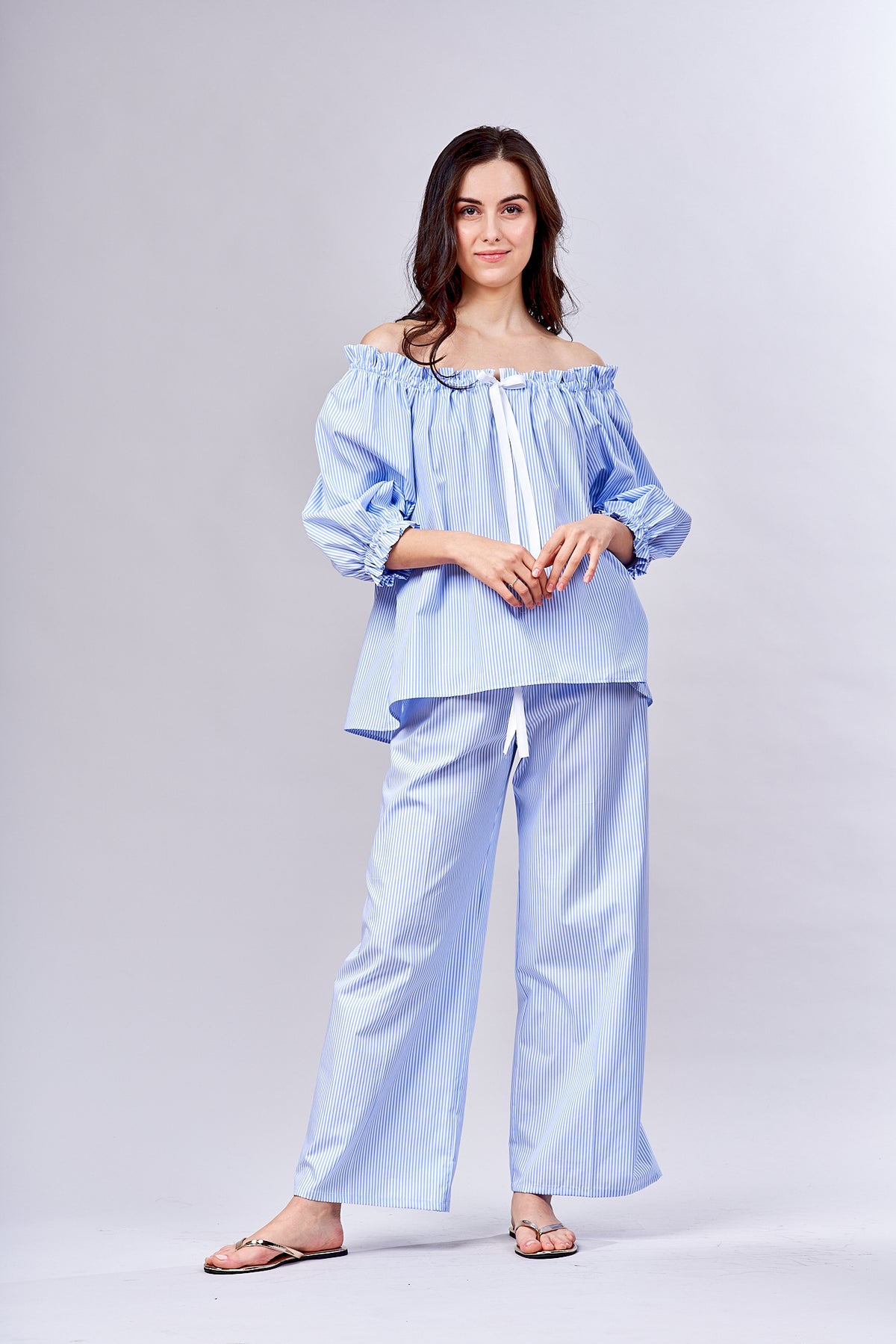7023 -Pyjama with puffed sleeves- NEW