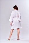 3031 -  Short Kimono- New White Gauze