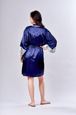 4511- Satin Short Kimono Robe