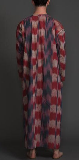 74710 Vintage Ikat  Men's Caftan