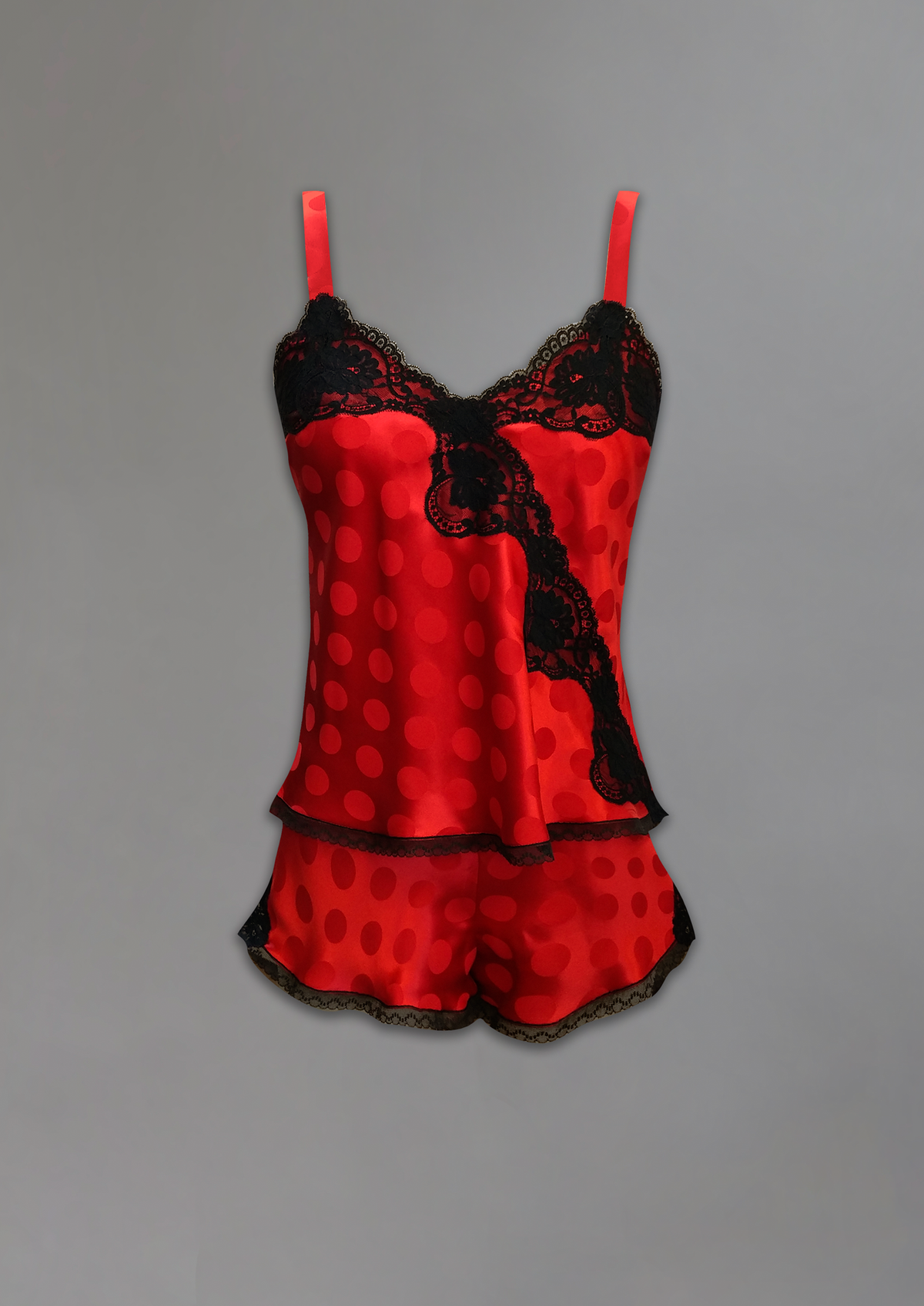 39560- Silk Jacquard Cami Set- Sale