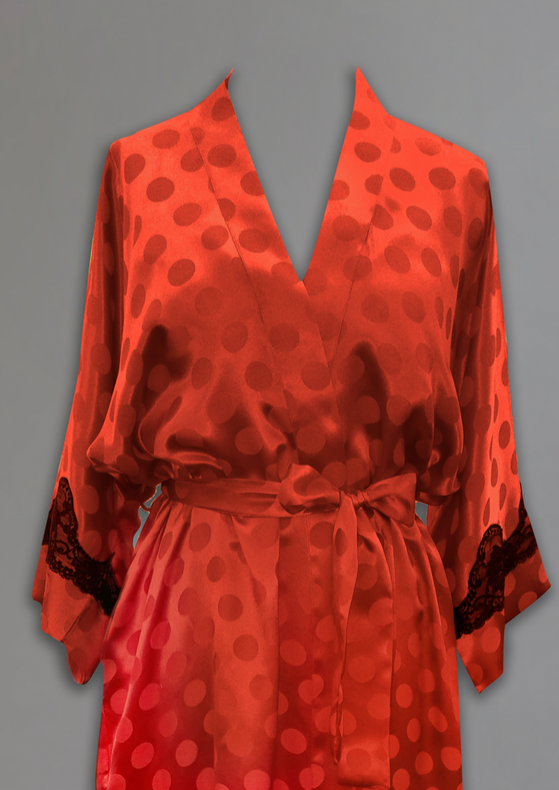 39559 - Silk Jacquard short kimono-on sale