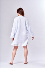 3027 - Short Caftan - New White Gauze