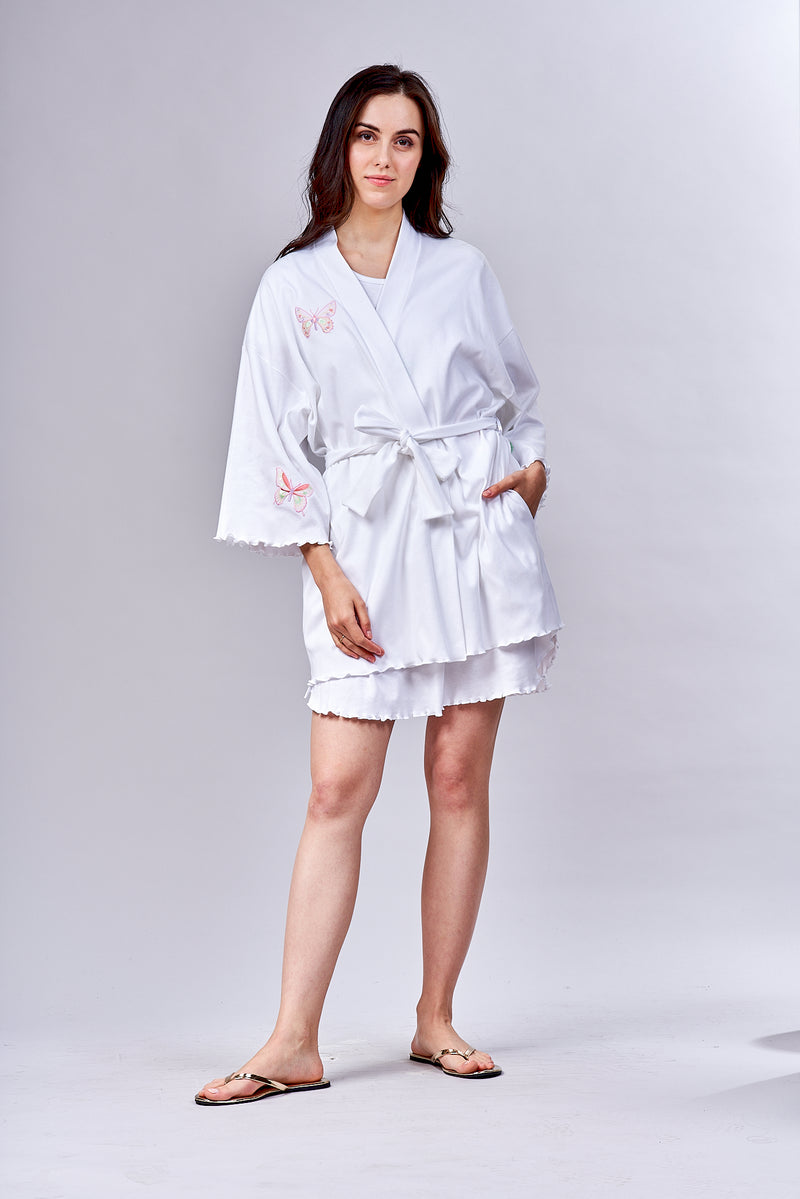 8606- Short / 8607 Long: Kimono robe