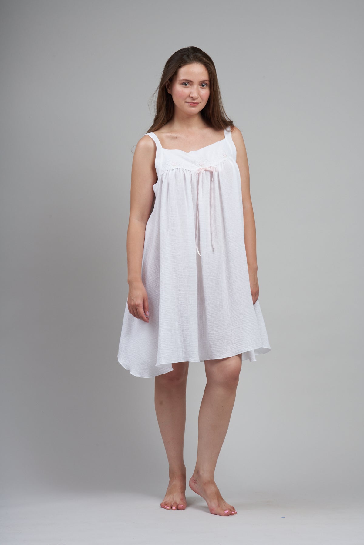 3058 - Short gown with straps
