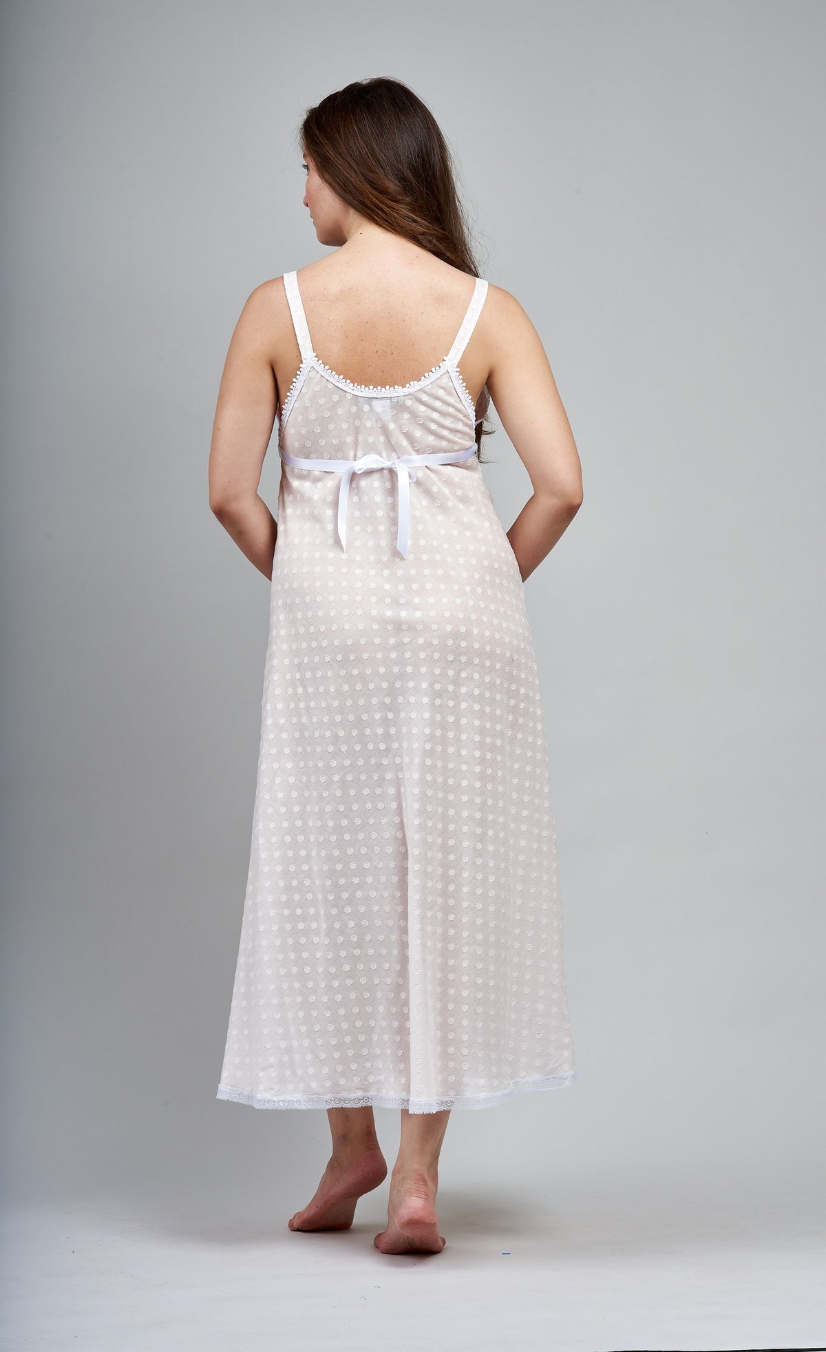 6013 Long gown with sh.straps