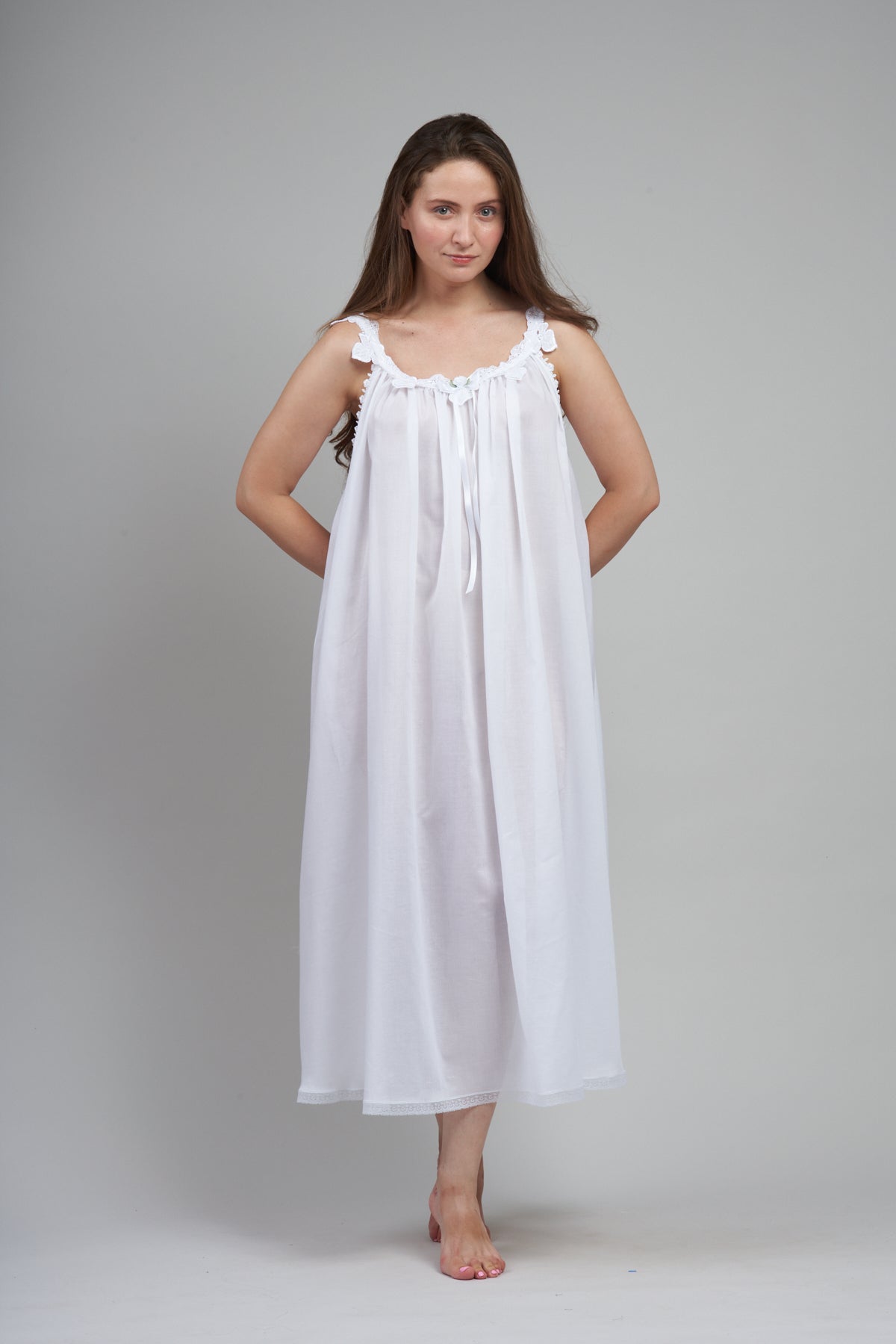 902 -  Long gown with flower sh. straps- Newly joined the Classics !