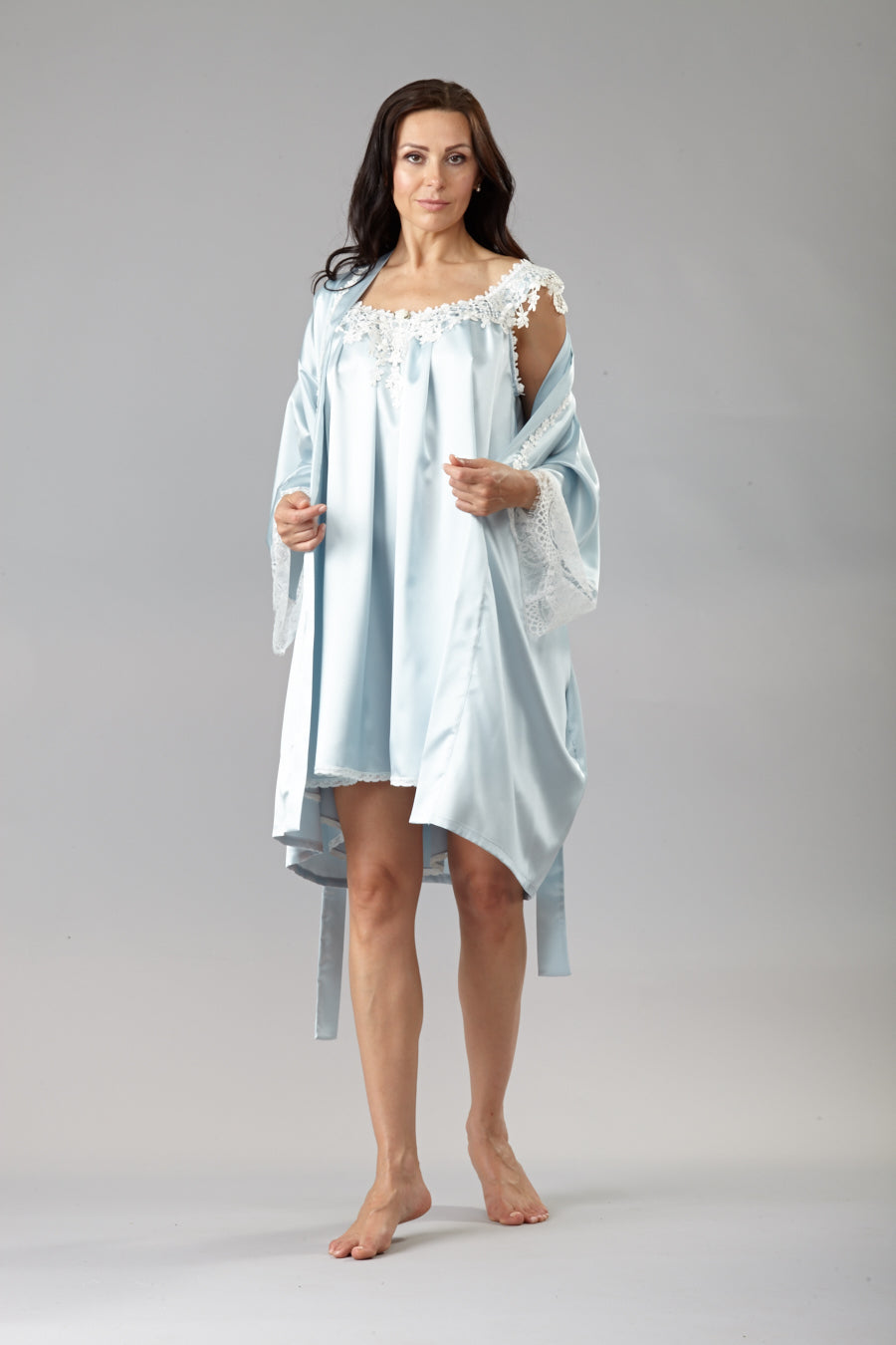 9560 Short/ 9561 Long silk kimono