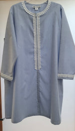 5007 - Short zipped caftan-  FINAL SALE- No returns, refunds or exchanges