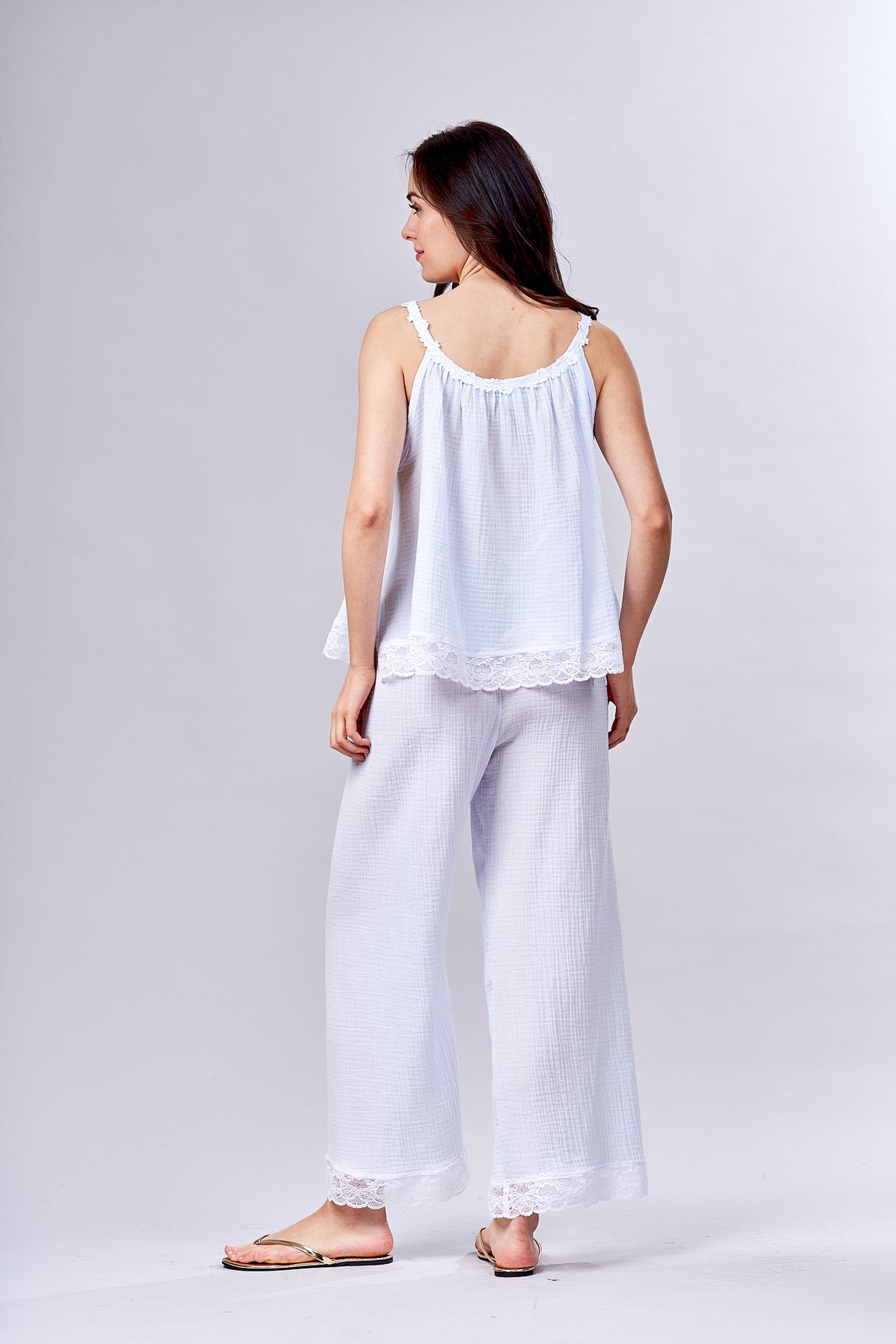 3022 - Summer Pyjama- New White Gauze