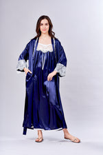 4512- Satin Long Kimono Robe