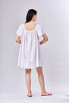 582 - Short gown with butterfly sleeves