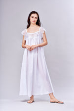 2005- Long gown with lace yoke