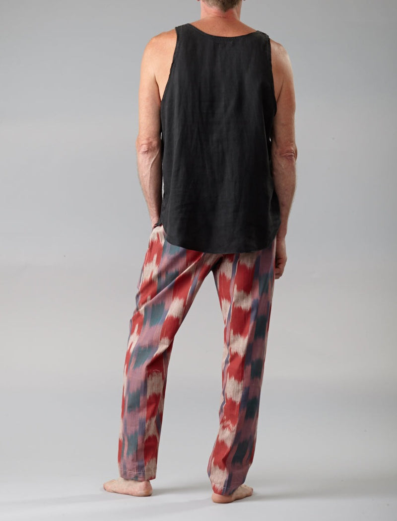 203 Vintage Ikat Relaxed fit pants