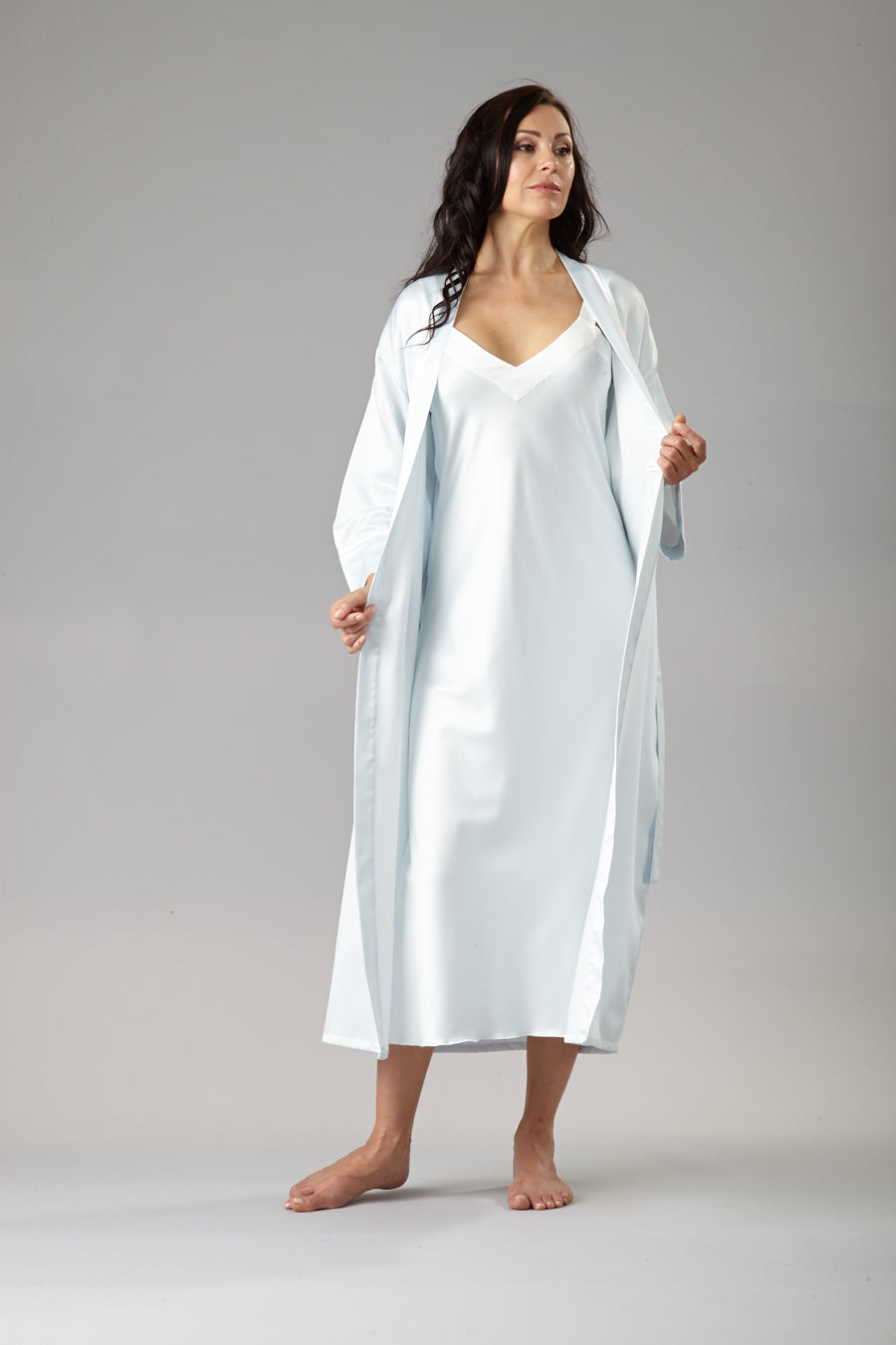 8006 - Cozy Satin  Long Gown