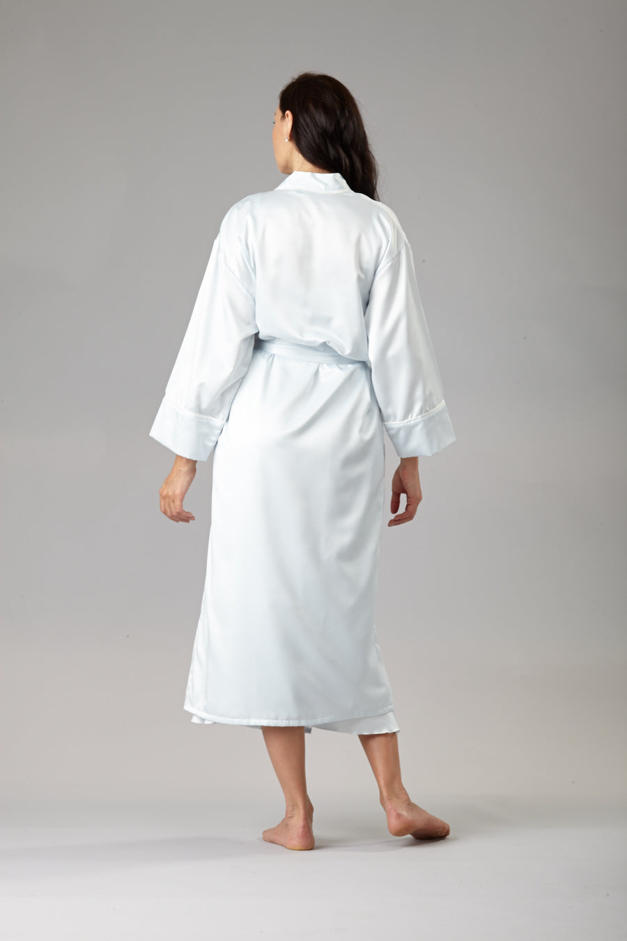 8004- Cozy Satin Long Robe