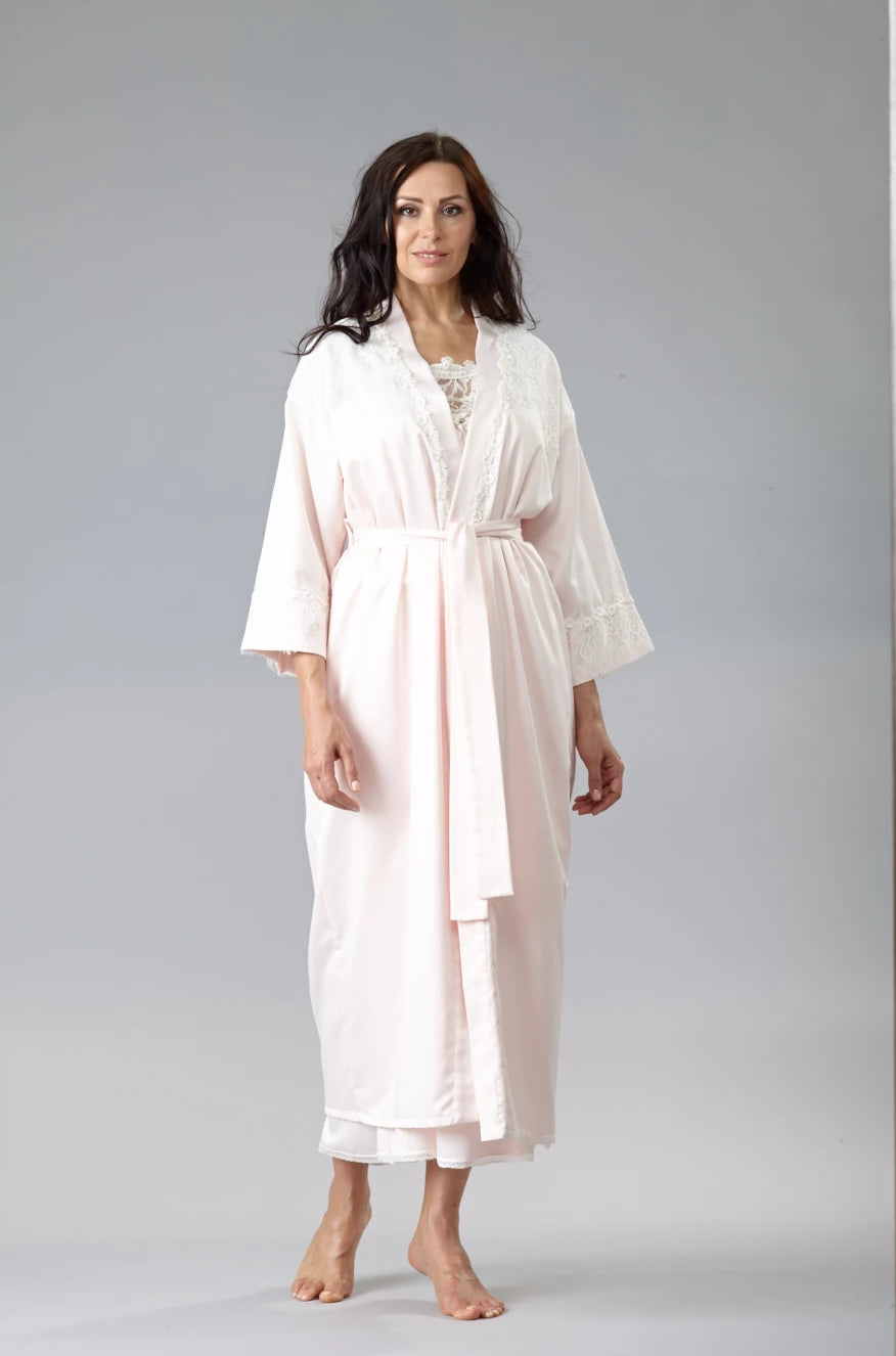 8010 - Cozy Satin Long Kimono