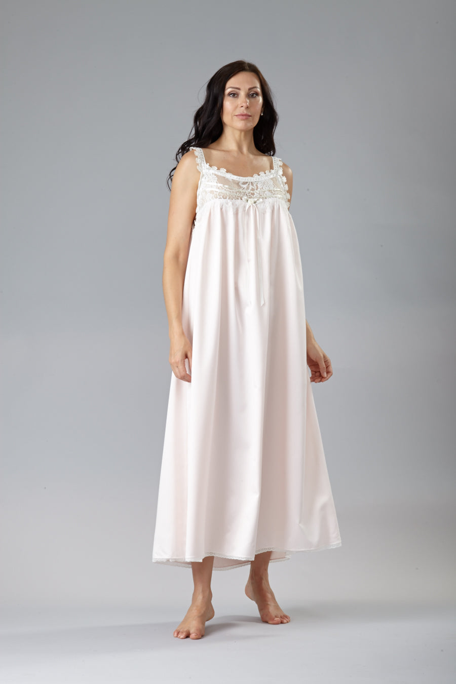 8001 - Cozy Satin Long Gown