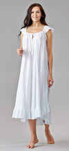 3005 - Adorable long gown with cap sleeves