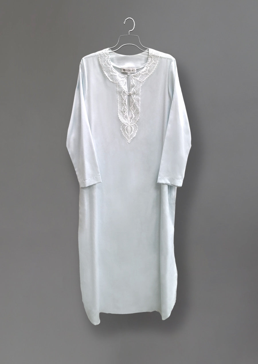 8013 - Cozy Satin Long Caftan